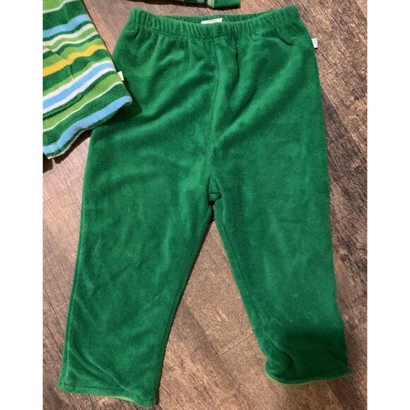 Oshkosh‎ Baby 2 Piece Outfit Green Stripe 18 M XXL Months Zip Up Hoodie & Pants - Picture 3 of 13